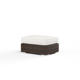 Montecito Ottoman in Canvas Flax w/ Self Welt SW2501-OTT-FLX-STKIT Sunset West