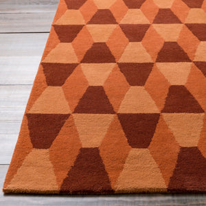 Surya Mod Pop Hand Tufted Wool Runner Rug Geometric Modern Pattern for Hallway Entry MPP4500-268
