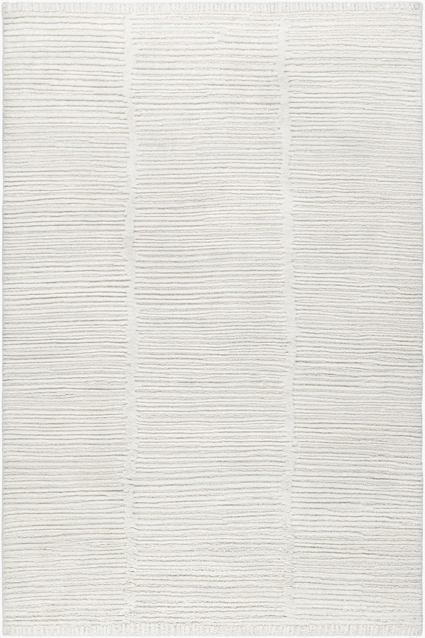 Surya Manpura Handmade Wool Rug 2' X 3' - Luxurious Hand-knotted Design For Sophisticated Home Decor Ivory Wool Mpr2300-23