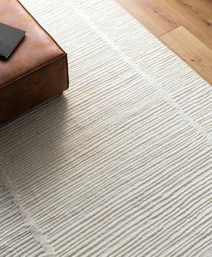 Manpura MPR-2300 9' x 12' Handmade Rug MPR2300-912  Pearl, Off-White, Beige Surya