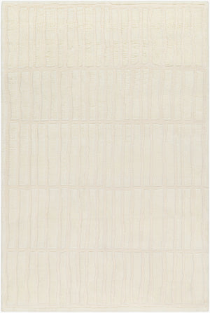 Surya Manpura Handmade Wool Rug 2' X 3' - Luxurious Hand-knotted Design For Sophisticated Home Decor Ivory Wool Mpr2301-23