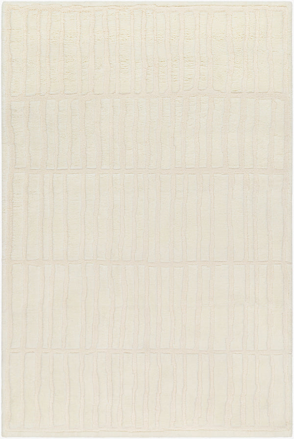 Surya Manpura Handmade Wool Rug 2' X 3' - Luxurious Hand-knotted Design For Sophisticated Home Decor Ivory Wool Mpr2301-23