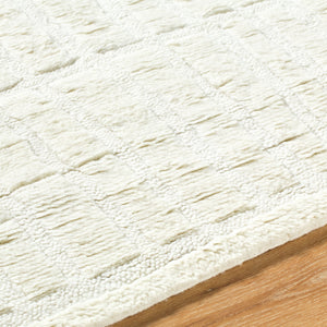 Surya Manpura Handmade Wool Rug 2' X 3' - Luxurious Hand-knotted Design For Sophisticated Home Decor Ivory Wool Mpr2303-83116