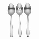 Lenox Oneida Vale Everyday Flatware Serving Spoons, Set of 3 Metallic, STAINLESS METAL H282003A