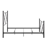 Homelegance By Top-Line Mila Double X Black Metal Bed Black Metal