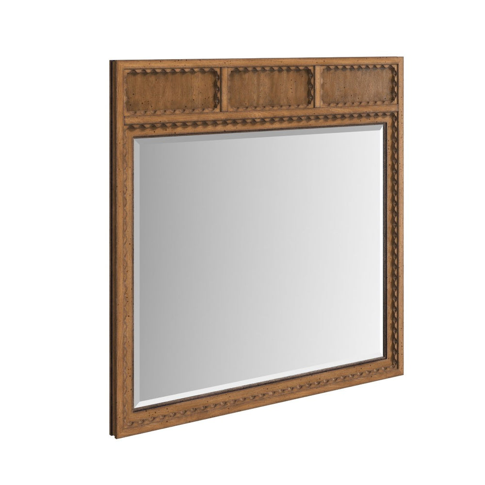 A.R.T. Furniture Harbor Dresser Mirror - Timeless Rustic Elegance with Warm Wood Frame for Contemporary & Traditional Spaces 338121-2731