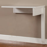 Boca Power Lift L Desk with Hutch File and Bookcase Cottage White BOC-6PC-LIFT-LDSK-H-F-BK Parker House