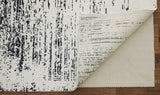 Feizy Rugs Coda Wool/Viscose Hand Woven Industrial Rug Black/White 9' x 12'