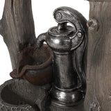 Christopher Knight Home® - Noble House - Clinch Outdoor 3 Tier Water Pump Fountain, Brown and Gray