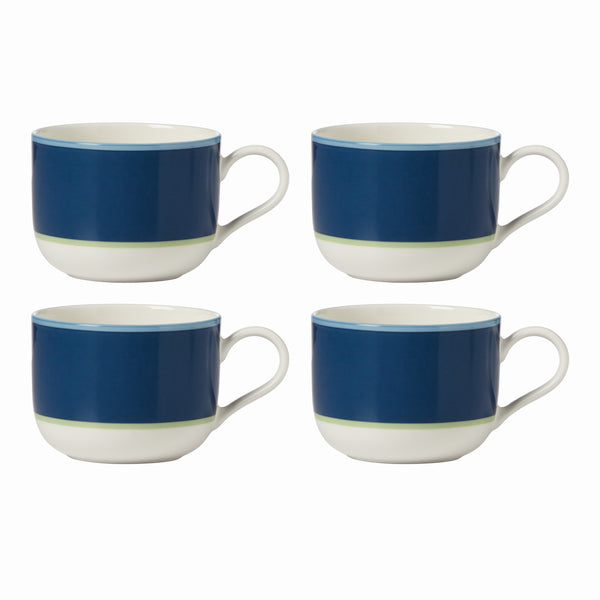 Lenox Kate Spade Make It Pop Mug, Set of 4 Blue, NAVY PORCELAIN 894625