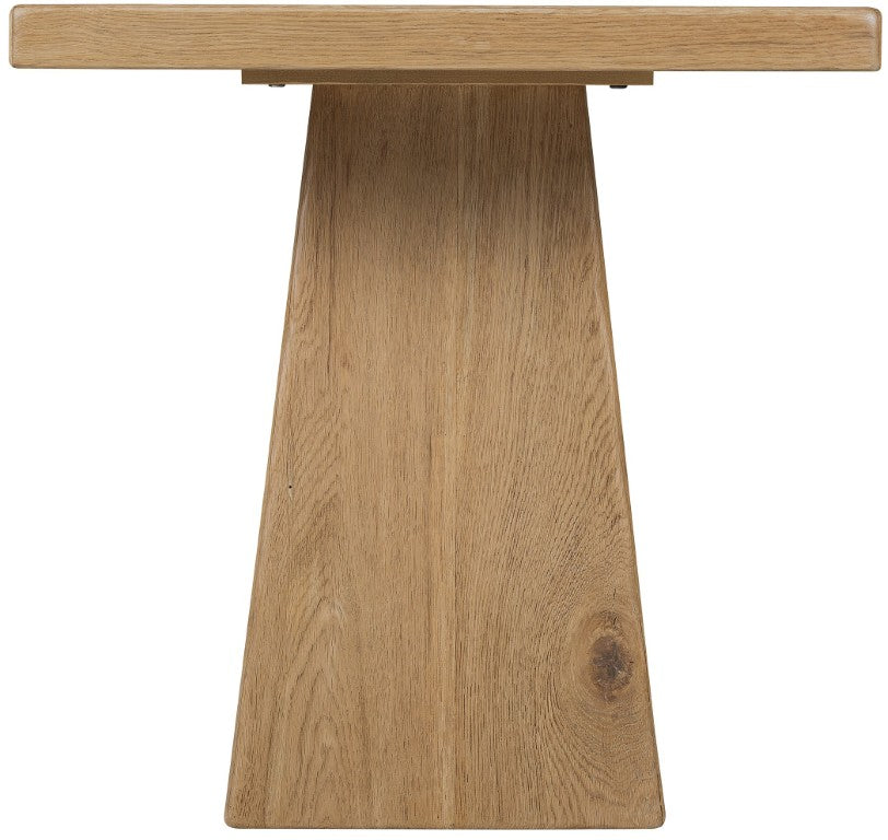 Hooker Furniture Driftwood Rustic End Table With Buckboard Finish, Oak Pedestal Accent Table With Distressed Charm Light Wood 6820-80113-80