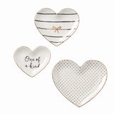 Lenox Kate Spade Charmed Life 3-Piece Catch All White, WHITE PORCELAIN 894017