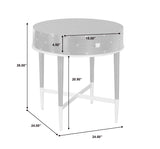Pulaski Furniture Soft Black Round Accent Table with Storage P301012-PULASKI P301012-PULASKI