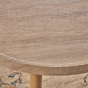 English Elm Christopher Knight Home® - SIDE Table Oak Accent Side Table with Strutted Peg Legs — Engineered Wood, Classic Compact Design, Durable Finish (23" W x 16" H) 62900.00