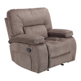 Parker House Chapman - Kona Manual Glider Reclining Sofa And Two Recliners Brown 94% Polyester,6% Nylon (W) Mcha-411-kon