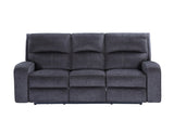 Steve Silver Lovell Dark Gray Power Sofa w/ Power Footrest & USB Port, Zero Wallhugger Space-Saving Design - 42 x 87 x 42