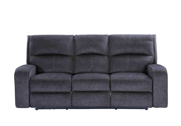 English Elm Steve Silver - Lovell Power Sofa in Dark Gray — Plush Wide Seating, USB Charging, Zero Wallhugger, Power Recline, 86" B081P157134