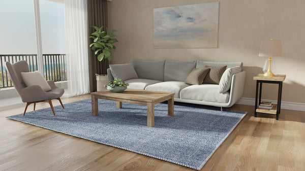Feizy Rugs Naples Hand Woven Polyester Flatweave Rug - Soft, Durable, And Fade Resistant For Effortless Style Blue Polyester Nap0751fnvy000f00