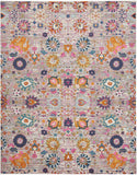 Nourison Passion PSN01 Machine Made Power-loomed No Border Indoor Only Bohemian Transitional Rug Silver, Pink and Grey 100% Polypropylene 99446387974