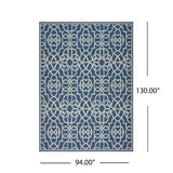 Christopher Knight Home® - Noble House - Jacyntha Indoor Geometric 8 X 11 Area Rug, Navy and Ivory