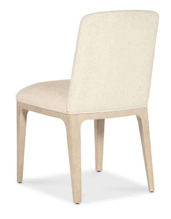 Hooker Furniture Westwood Plush Upholstered Side Chair With Performance Fabric, Tapered Wood Legs, Limestone Finish 23.25 L x 19.50W x 34.50H 6133-75511-80