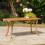 Christopher Knight Home® - Noble House - Hermosa Teak Finish Acacia Wood Rectangular Dining Table