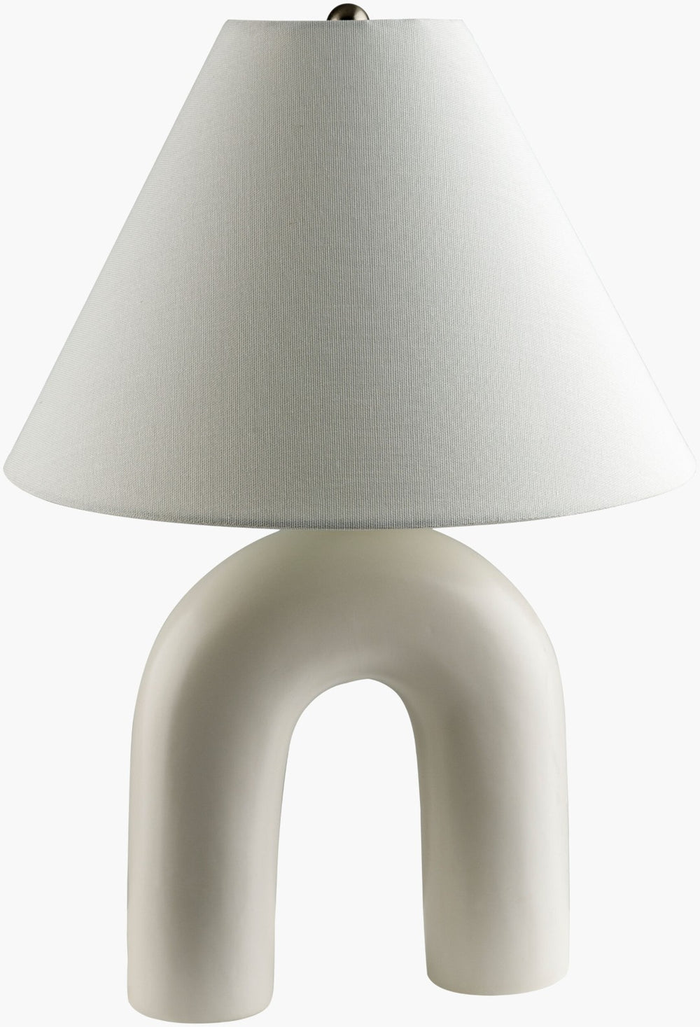 Livabliss Marquise Ceramic Base Table Lamp with Linen Shade for Bedside or Console Styling MQS-001