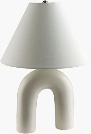 Livabliss Marquise Ceramic Base Table Lamp with Linen Shade for Bedside or Console Styling MQS-001