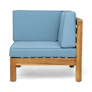 English Elm Oana Low Profile Accent Chair Compact Contemporary Seating for Living Room or Apartment 64497.00BLU