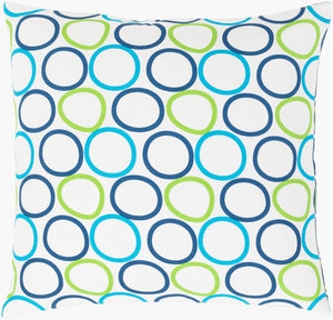 Surya Miranda 18" Decorative Accent Pillow - Durable Cotton Design To Revitalize Your Home Decor Space! Green Cotton,Cotton Mra002-2222p