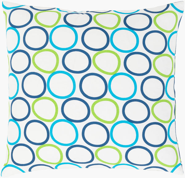 Surya Miranda 18" Decorative Accent Pillow - Durable Cotton Design To Revitalize Your Home Decor Space! Green Cotton,Cotton Mra002-2222p