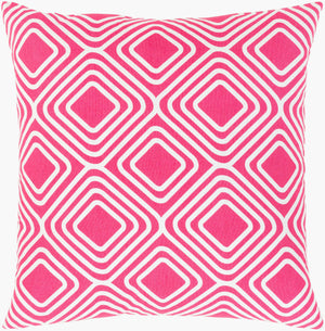 Surya Miranda 18" Decorative Accent Pillow - Durable Cotton Design To Revitalize Your Home Decor Space! Pink Cotton,Cotton Mra006-2222