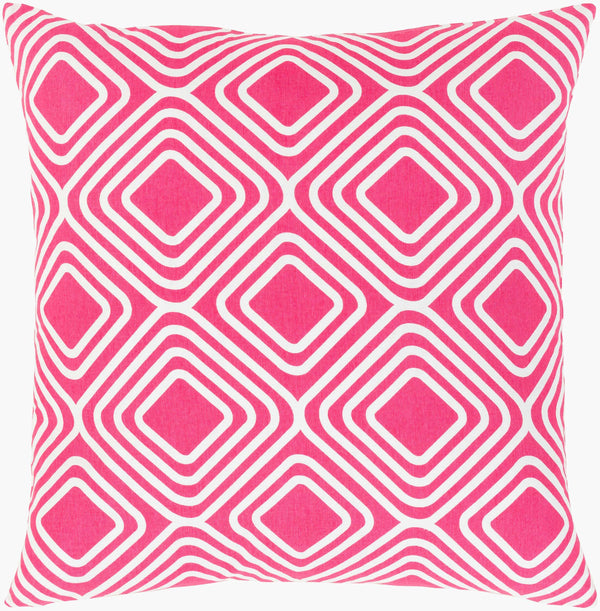 Surya Miranda 18" Decorative Accent Pillow - Durable Cotton Design To Revitalize Your Home Decor Space! Pink Cotton,Cotton Mra006-2222