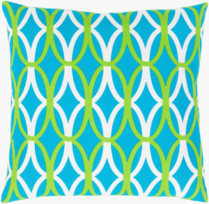 Surya Miranda 18" Decorative Accent Pillow - Durable Cotton Design To Revitalize Your Home Decor Space! Blue Cotton,Cotton Mra012-1818d