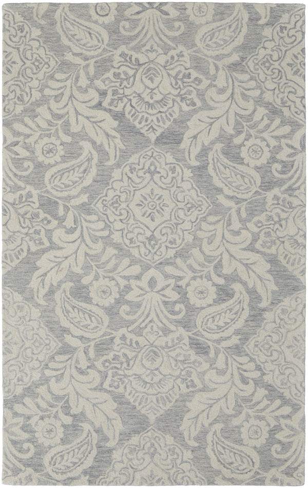 Feizy Rugs Belfort Hand-tufted Wool Rug - Elegant Transitional Design With Timeless Motifs For Any Space Blue,Ivory Wool 8698776fblugryh00