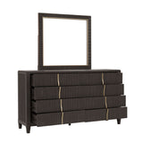 West End Loft 8-Drawer Dresser Brown with Tuxedo Finish P361100 Pulaski Furniture