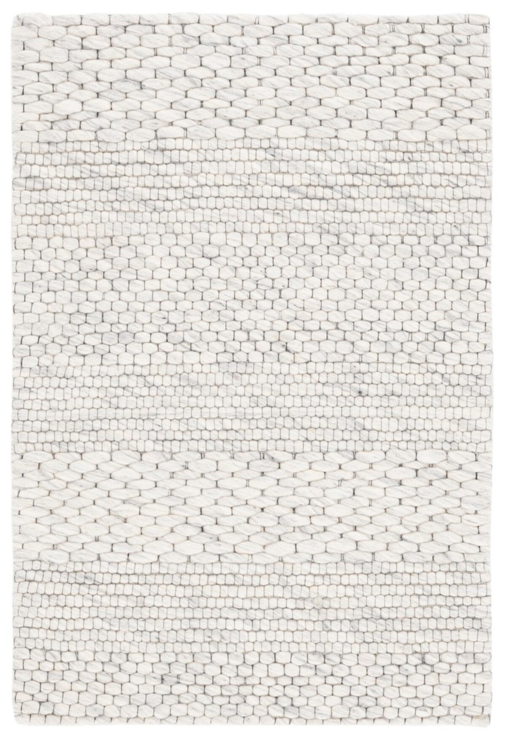 Safavieh Marbella 556 Hand Loomed 60% Wool, 20% Nylon, and 20% Cotton Modern Rug Light Grey / Ivory MRB556C-8