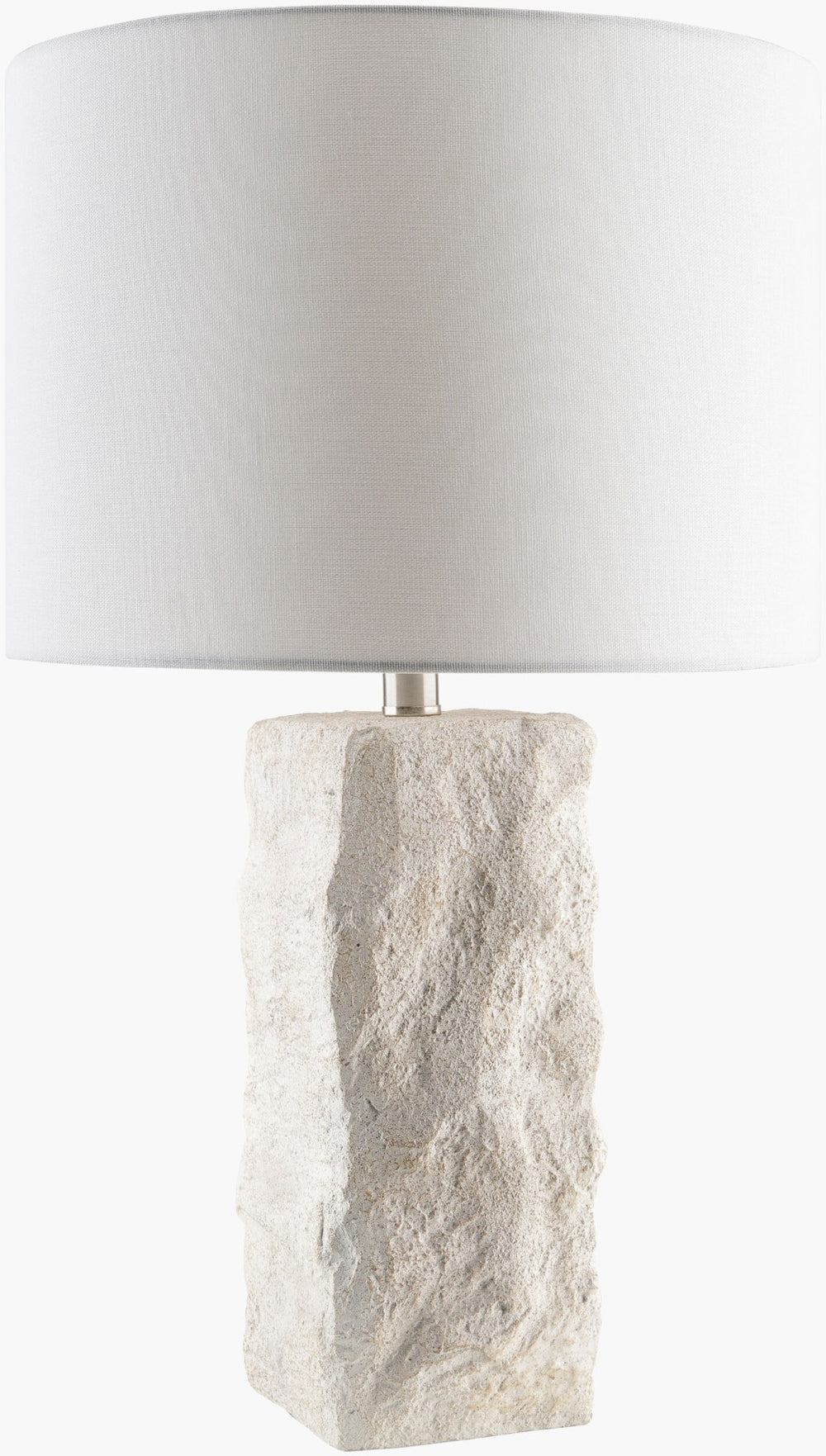 Livabliss Marie Sculptural Resin Table Lamp with Linen Shade for Bedroom or Entryway Decor MRE-001
