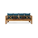 Christopher Knight Home® - Noble House - Varney Outdoor Extendable Acacia Wood Daybed Sofa