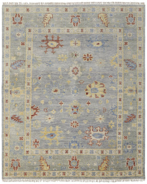 Feizy Rugs Fillmore Hand-knotted Wool Rug - Traditional Floral Patterns With Rich Colors For Timeless Elegance Blue,Taupe,Gray Wool Fil6954flgy000f00