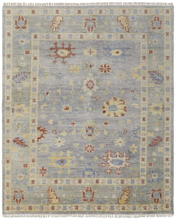 Feizy Rugs Fillmore Hand-knotted Wool Rug - Traditional Floral Patterns With Rich Colors For Timeless Elegance Blue,Taupe,Gray Wool Fil6954flgy000f00