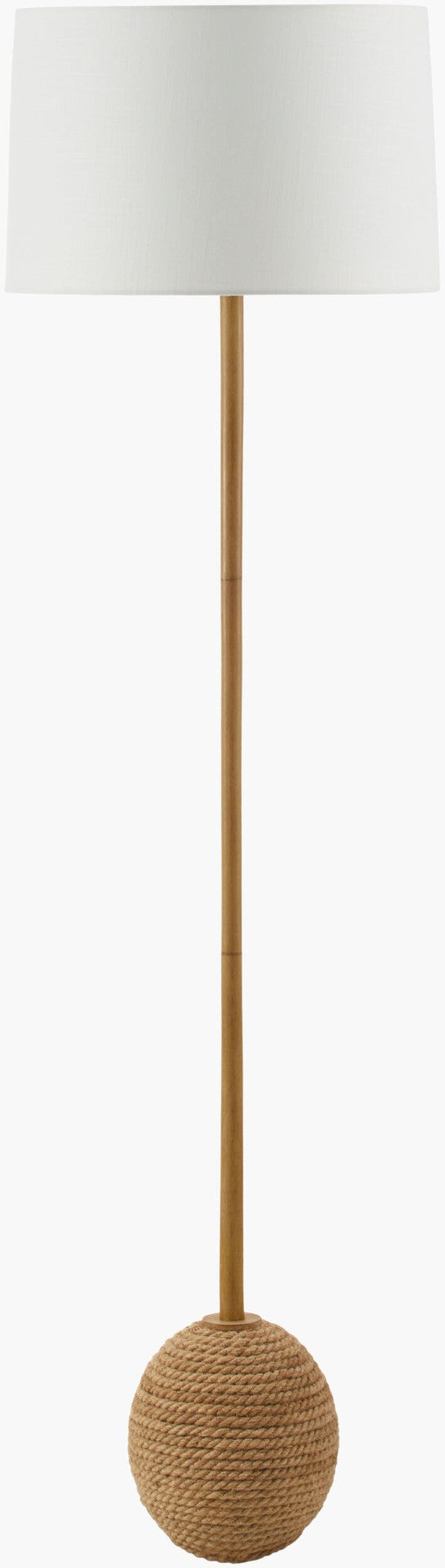 Livabliss Marni Sculptural Resin Floor Lamp with Dual Linen Shade for Warm Ambient Glow MRI-001