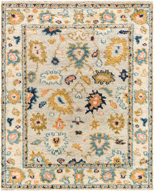Marrakech MRK-2300 8' x 10' Handmade Rug MRK2300-810  Dark Blue, Sky Blue, Orange, Mustard, Tan, Beige Surya