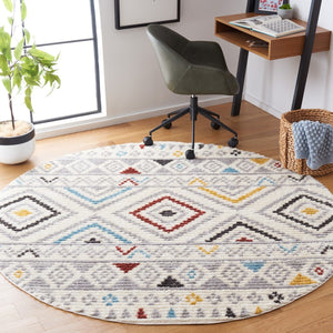 Safavieh Marrakesh 300 Power Loomed  Rug Ivory / Grey MRK300A-9