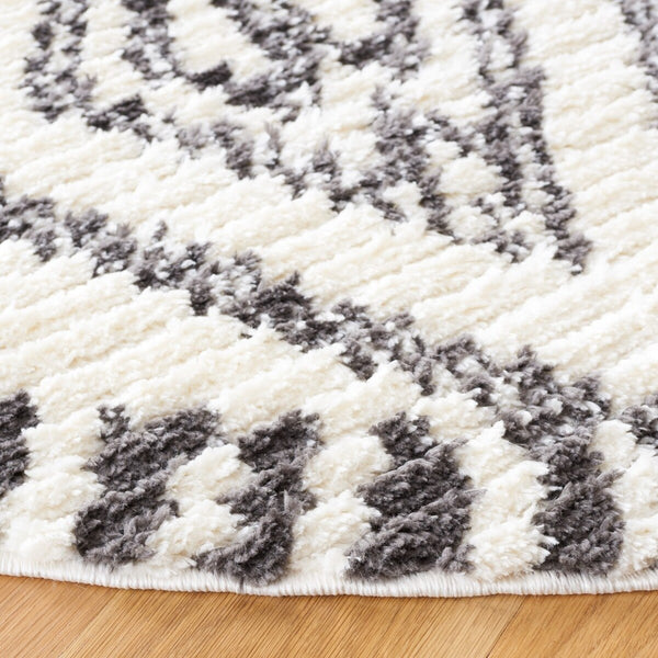 Safavieh Marrakesh 304 Power Loomed  Rug Ivory / Dark Grey MRK304A-9