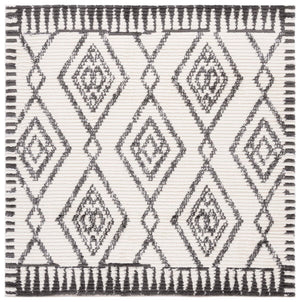 Safavieh Marrakesh 304 Power Loomed  Rug Ivory / Dark Grey MRK304A-9