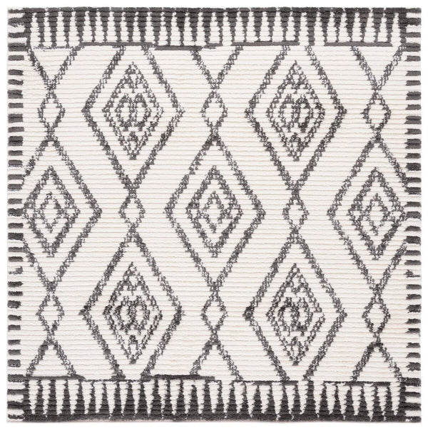 Safavieh Marrakesh 304 Power Loomed  Rug Ivory / Dark Grey MRK304A-9