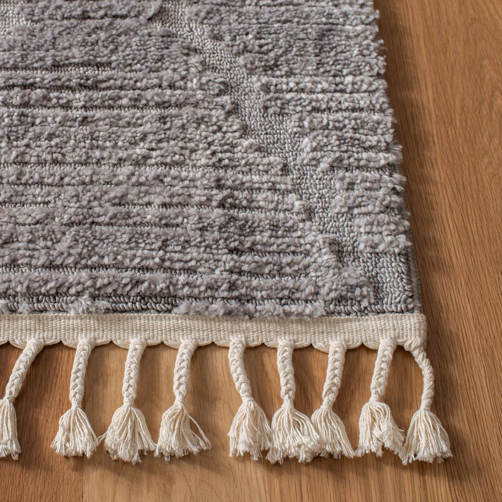 Safavieh Marrakesh 517 Power Loomed Polyester Bohemian Rug Grey MRK517F-8SQ