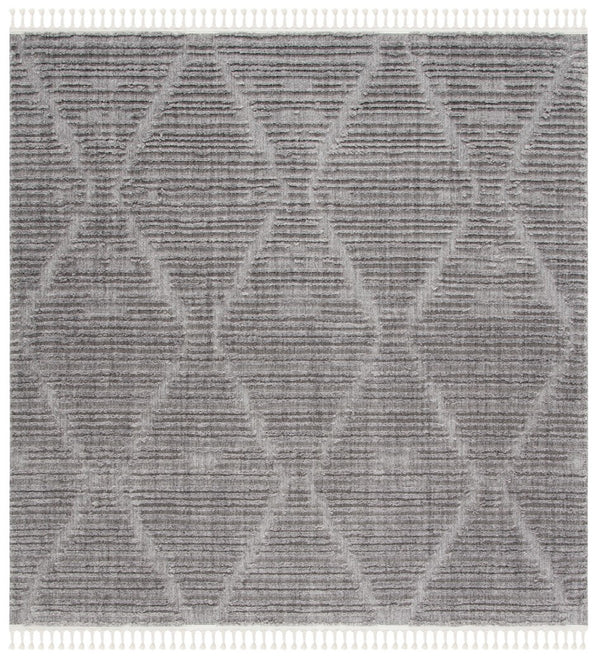 Safavieh Marrakesh 517 Power Loomed Polyester Bohemian Rug Grey MRK517F-8SQ