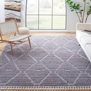 Safavieh Marrakesh 517 Power Loomed Polyester Bohemian Rug Grey MRK517F-8SQ